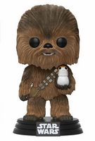 195 Flocked Chewbacca with Porg FYE Star Wars The Last Jedi Funko pop