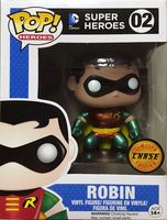 2 Metallic Robin CHASE DC Universe Funko pop