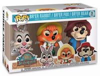 0 Splash Mountain 3 Pack: Br er Rabbit, Br er Fox, Br er Bear Splash Mountain Funko pop