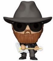 164 Billy Gibbons (Flocked) ZZ Top Rocks Funko pop