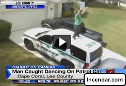 Florida man caught on video dancing atop deputys cruiser