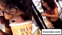 Woman seen licking ice cream, returning it to store shelf in viral video